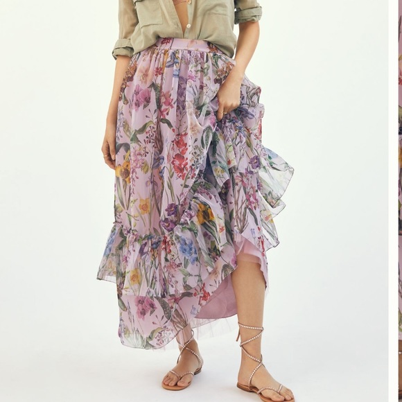 geisha designs Dresses & Skirts - NWT Geisha Designs Ruffled Floral Skirt